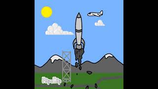 Rocket Launch Failure #animation#rocket#explosion