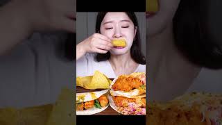 Finally tacos  mukbang🤤🌯 #bigbitesmukbanger