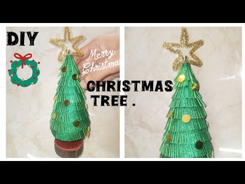 Christmas tree.#merrychristmas #diy #missziyacraftmaker #craftideas #papercrafts #gliters #diy#video