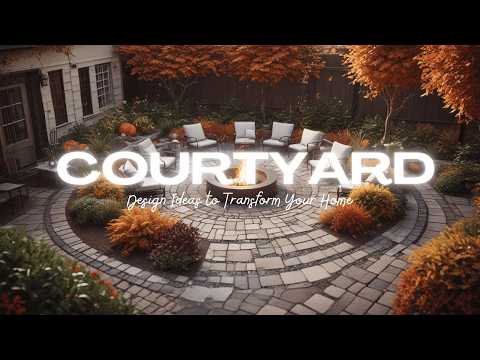 Home Decor | Ultimate 2024 Fall Courtyard. 4k