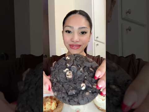 Crumble cookies mukbang compilation #eatinsounds #foryou #food #shorts #mukbang #crumblcookies