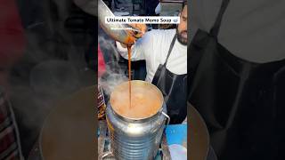 Ultimate Tomato Momo Soup Making in #delhi #indianstreetfood #youtubeshortsindia #dehlistreetfood