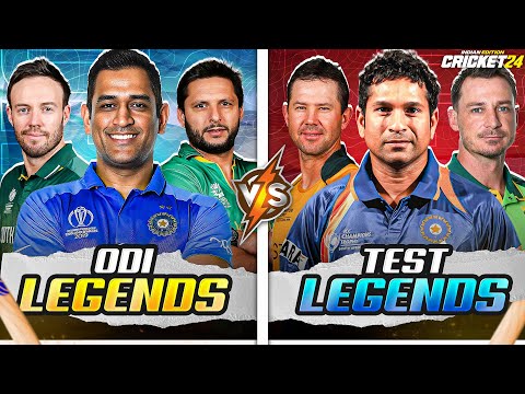 HAT-TRICK 😍  ODI LEGENDS vs TEST LEGENDS 🏆 Cricket 24