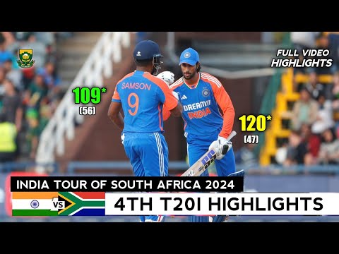 India vs South Africa 4th T20 2024 Full Match Highlights | IND vs SA 4TH T20 Highlights 2024