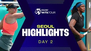 Anisimova, Baptiste & Raducanu in Day 2 action at Seoul 2024 | WTA Match Highlights