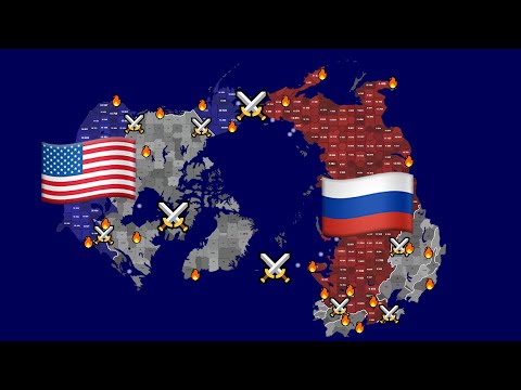 USA VS RUSSIA WAR SIMULATION - Territorial.io