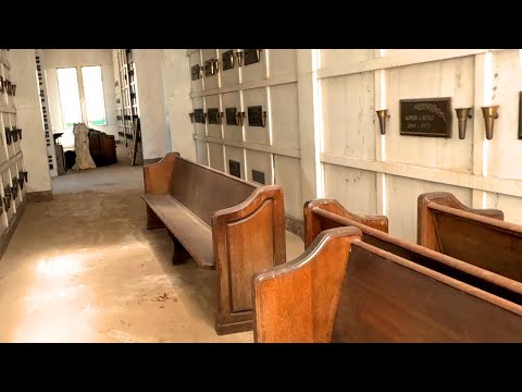 The WORST Mausoleum I've seen!  NEGLECTED and SAD.