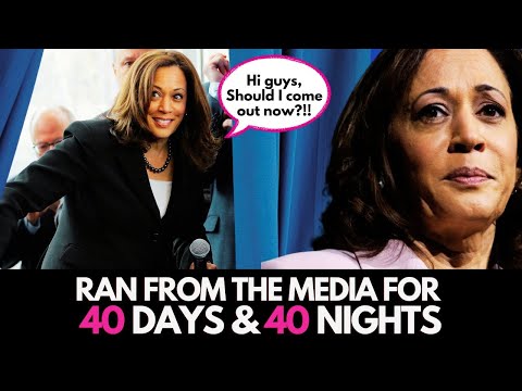 Kamala Harris RAN SCARED FROM MEDIA for 40 DAYS! Why She REFUSED to Answer Questions for 6 Weeks!