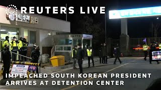 LIVE: Impeached South Korean President Yoon arrives at detention center after arrest