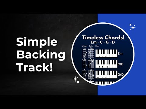 Pop/rock backing track in G Major! Useful onscreen chord progression & scale chart!