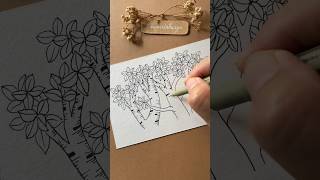 How to draw trees with Sketch Markers #treeart #treedrawing #treedrawingeasy