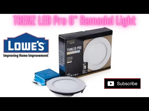 Recessed Light Kit DIY Easy Installation  PRO 6-in LED Remodel or New Construction Canless  Lowes