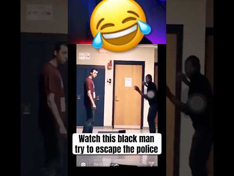 Watch this black man try to escape the police