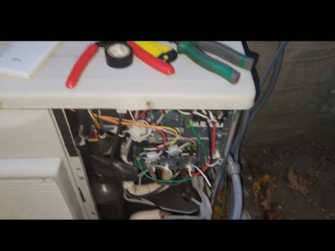 PART 2 - HOW TO INSTALL FUJITSU 24RL3 Mini Split, HOW TO WIRE OUTDOOR UNIT