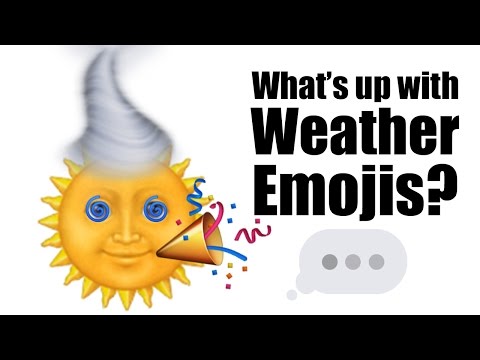 What's up with weather emojis?