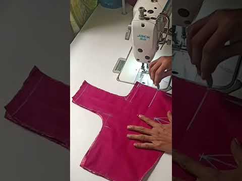 Lining Blouse Front part Stitching Simple method  Part 1#liningblouse #shortsviral #fashion