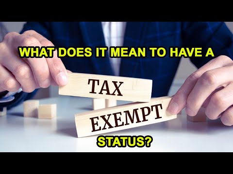 WHAT DOES IT MEAN TO HAVE A TAX EXEMPT STATUS- Call in (563) 999-3616