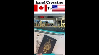 Canada to USA Land Border Crossing After April 2022.