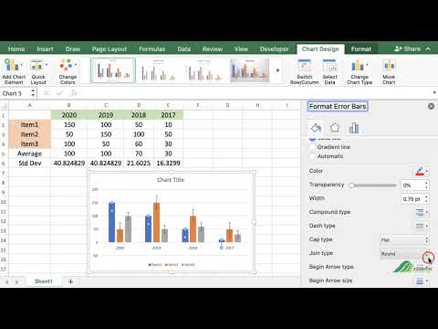 How to Edit Error Bars in Excel