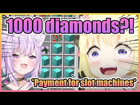 Watame Received 1000 Diamonds as Payment From Doroken for Building Slot Machines for Them!【Hololive】