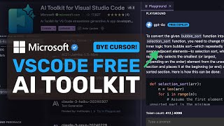 Microsoft's AI Toolkit for VS Code: This FREE Extension BEATS CURSOR! (w/ FREE GPT-4O!)