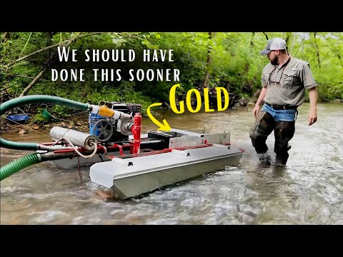 Awesome Gold Maiden Voyage! Gold Prospecting with a Gold Dredge!