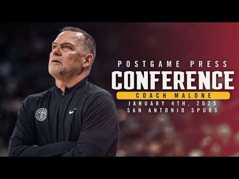 Coach Malone Full Postgame Press Conference vs. Spurs 🎙 | 1/4/25