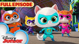 SuperKitties First Full Episode! | S1 E1 | The Great Yarn Caper/Get the Boot | @disneyjr