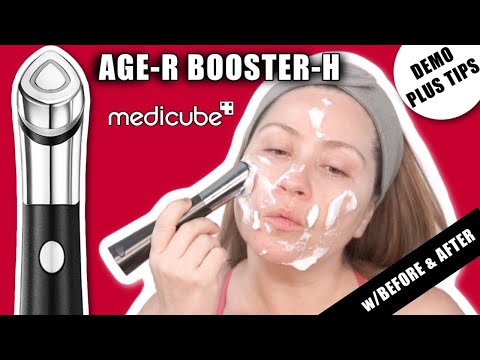 MEDICUBE AGE-R BOOSTER-H | DEMO W/ BEFORE AND AFTER | TIPS FOR BETTER RESULTS #medicube