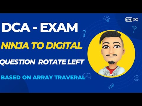 TCS-XPLORE DCA EXAM NINJA TO DIGITAL QUESTION  | TCS NQT QUESTION