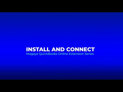 Install the Magaya Extension for QuickBooks Online