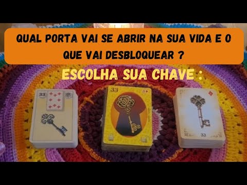 🗝💃CIGANA MOSTRA QUAL PORTA🚪VAI ABRIR NA SUA VIDA E O QUE VAI DESBLOQUEAR!