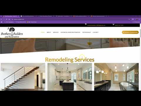 Website Analysis Video for Brothers Builders And Restoration