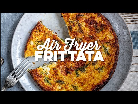 Air Fryer Frittata with Cottage Cheese { Slimming Friendly! } | Supergolden Bakes