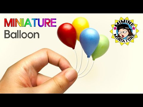 [ENG Sub]Miniature DIY - Balloon (Easy) / Mimine Miniature