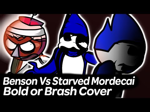 Hired or Fired - Benson vs Starved Mordecai Bold or Brash cover playable | Friday Night Funkin'