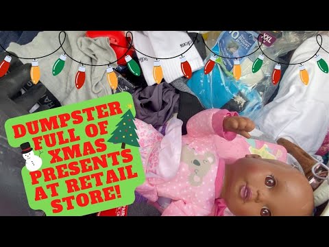 DUMPSTER DIVING for CHRISTMAS PRESENTS!!! My Car Got FULL