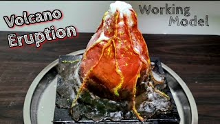 How to make a Volcano || Volcano Working Model || Science Experiment