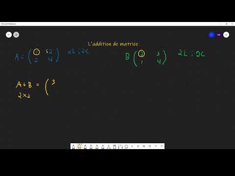 L'addition de matrices