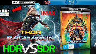 Thor Ragnarok 2017 HDR ANALYSIS 4K Blu Ray vs 1080p BD SDR 100nits #TRUE_DIFFERENCE #WATCH_IN_HDR