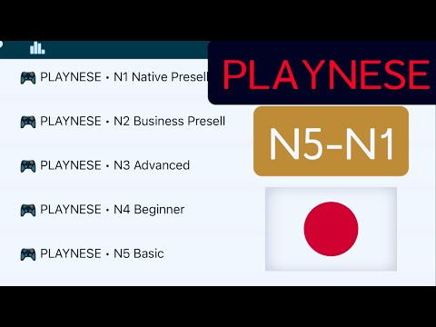 PLAYNESE - Japanese BASIC [N5] to NATIVE [N1] Anki Decks | Study on the go