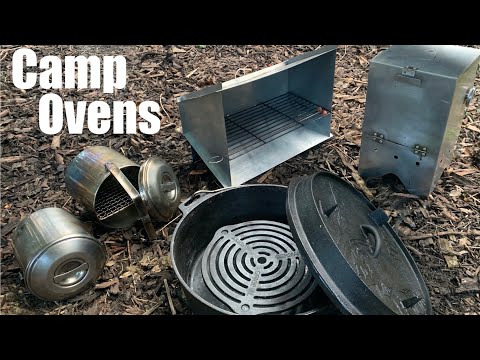 Camp Ovens.  Four Different Ovens you can use to Bake in Camp.  Campfire Scones.