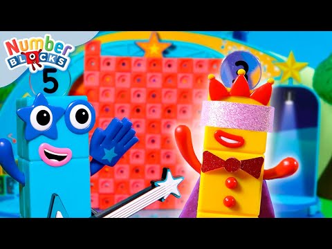 Top of the Blocks - Numberblock Three's Magic Show! | Toy Play & Count | @Numberblocks