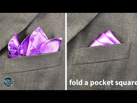 How to fold a pocket square | Reverse Puff - Elegant Fold