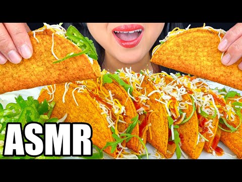 ASMR CRUNCHY TACOS WITH SERRANO CHILIS AND PICKLED ONIONS | EATING SOUNDS | MUKBANG | ASMR Phan