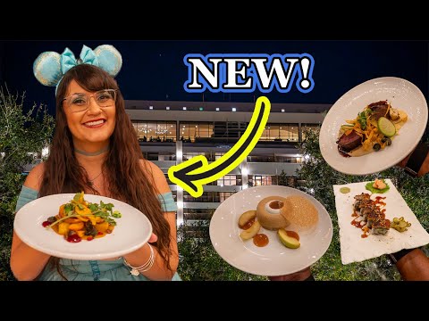 California Grill NEW MENU UPDATE 🐻 DIsney World Contemporary food review 2024