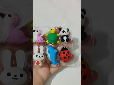 cute animal erasers😻💗#cute #eraser #animallover