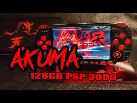 AKUMA! Red and Black 128gb PSP 3000