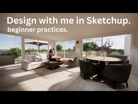 BEGINNER Sketchup Tutorial | My workflow + tips + making a 3d model