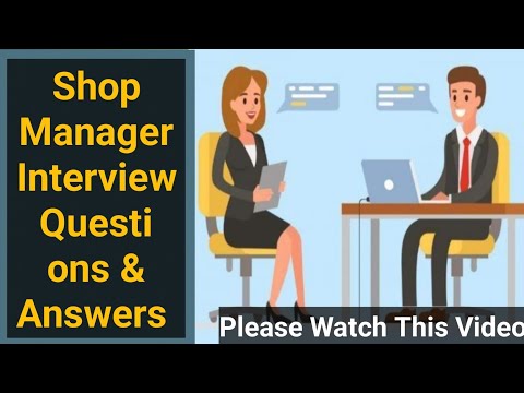 Shop Manager Interview Questions & Answers - English Speaking Conversation#job